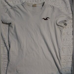 Hollister White Crewneck Tee